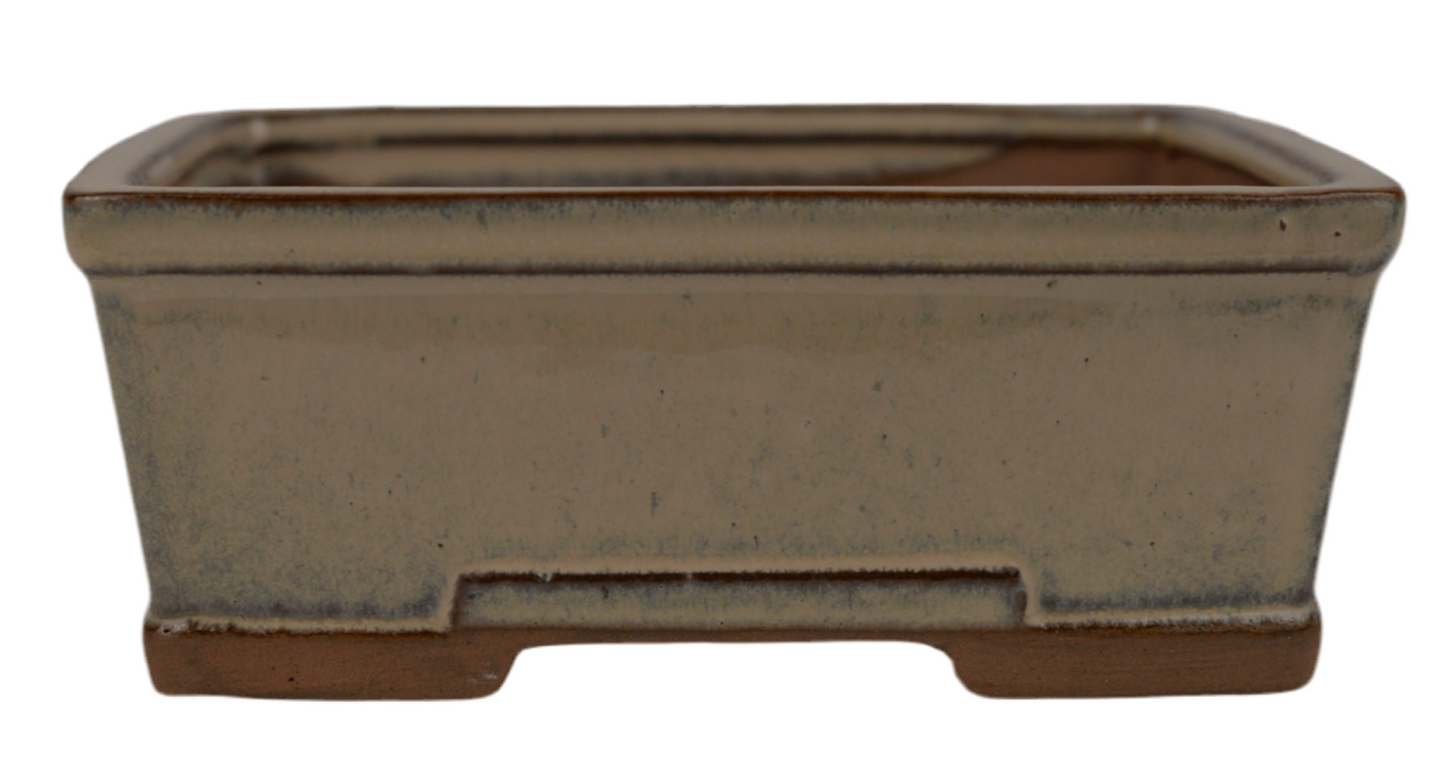 Pot CLASS rectangulaire 18 cm crème