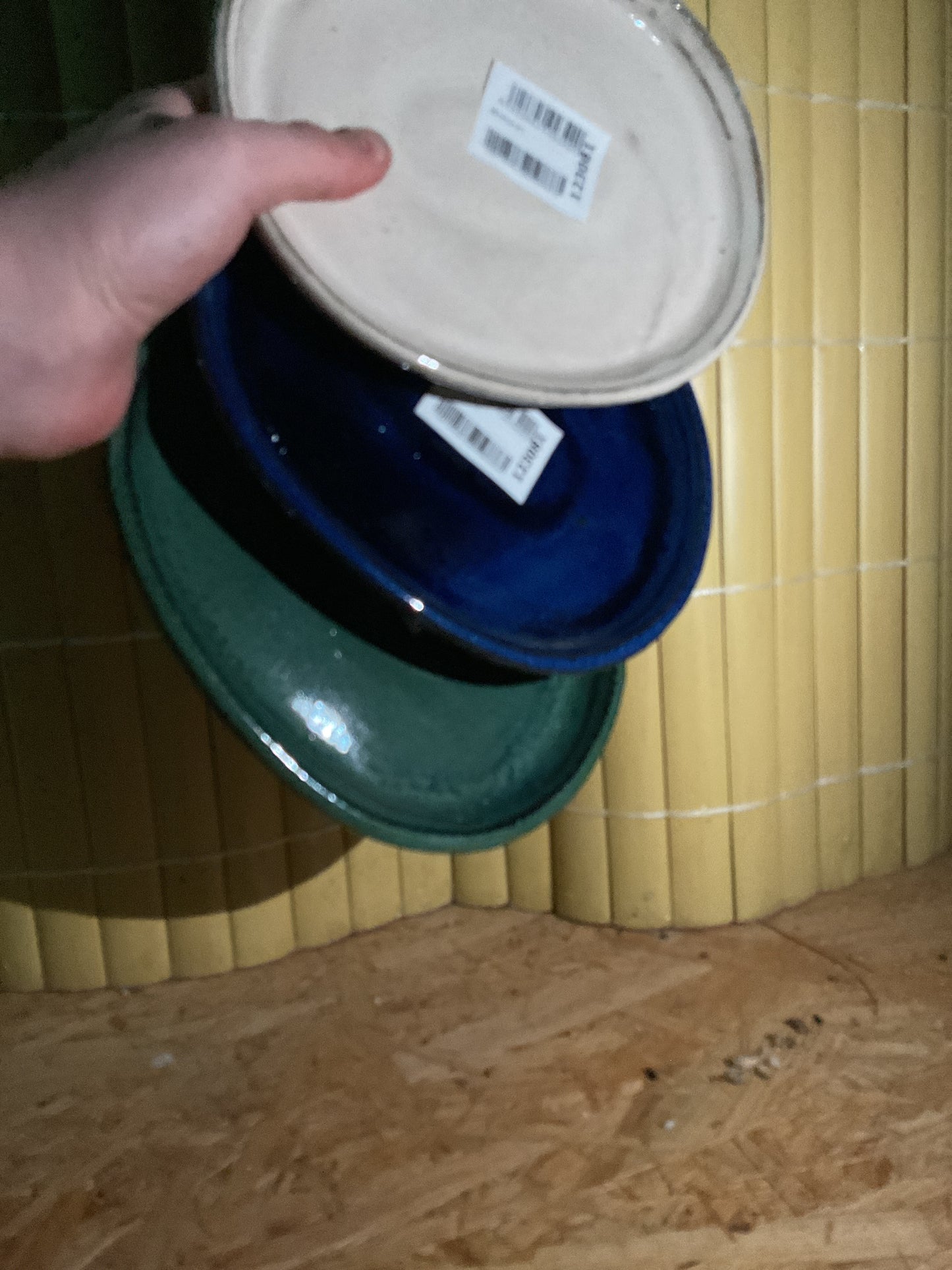 Plateau ovale couleur aléatoire 20 cm