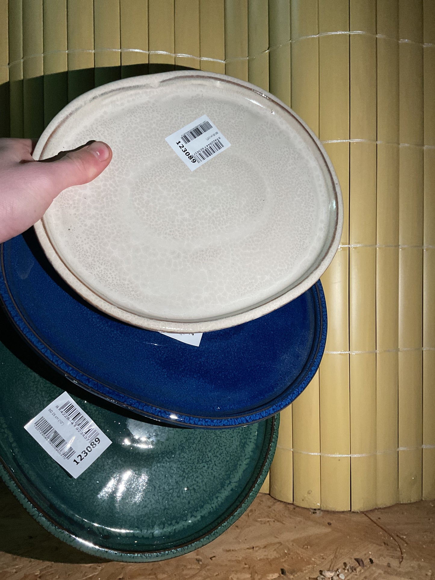 Plateau ovale couleur aléatoire 25 cm