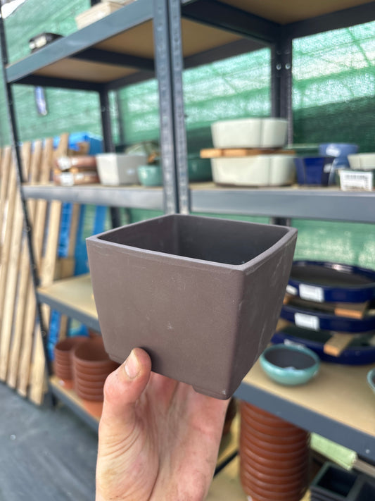 Pot carré 11,5 cm brut