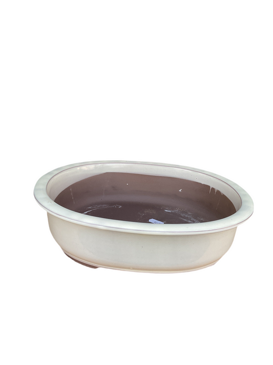 Pot ovale crème