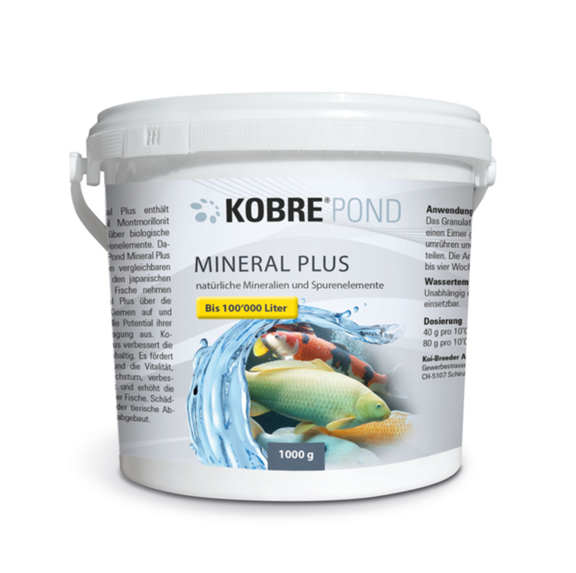 Kobre®Pond Mineral Plus 1 kg jusqu'à 100 000 litres